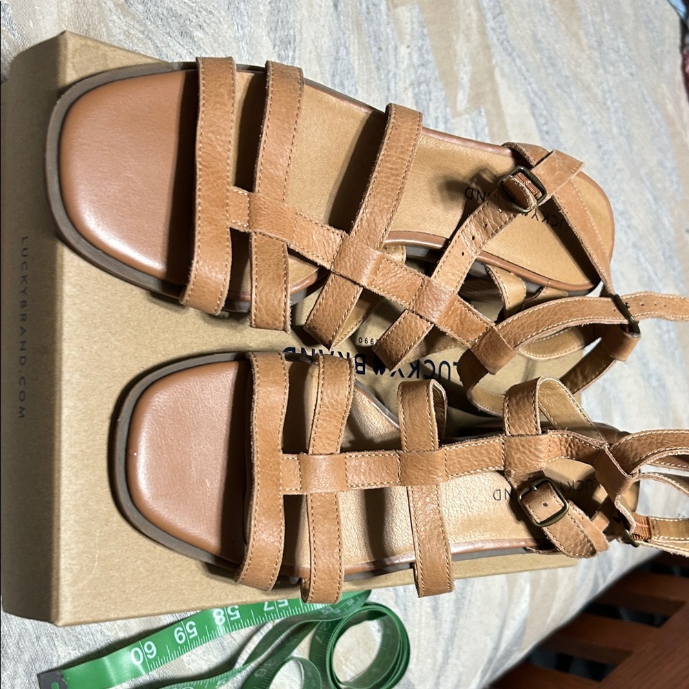 Lucky Brand Brown Strappy Sandals